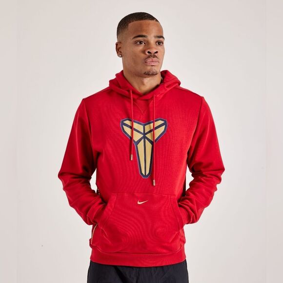 Nike Kobe Bryant Dri-FIT Pullover Hoodie Red Gold Men's XL Basketball HF0066-636 - Picture 1 of 14